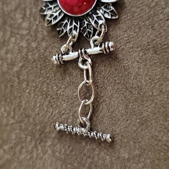 VTG Rainbow Daisy Link Boho Hippie Toggle Bracelet - Picture 6 of 9